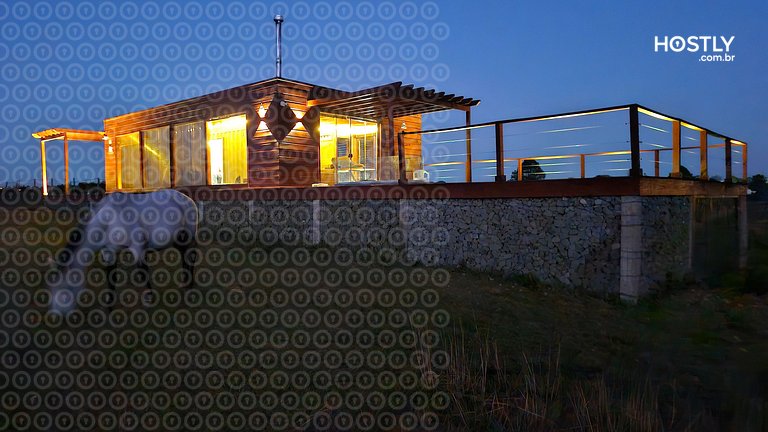 Refúgio Serra Lebre: Cabana Luxo Panorâmica em 6 Hectares de