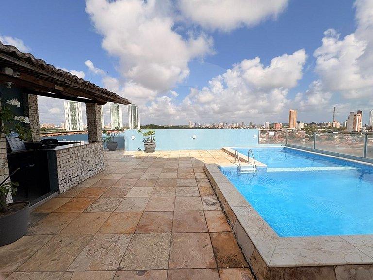 Ponta Negra: Piscina Panorâmica e Vista Mar (Pet Friendly!)