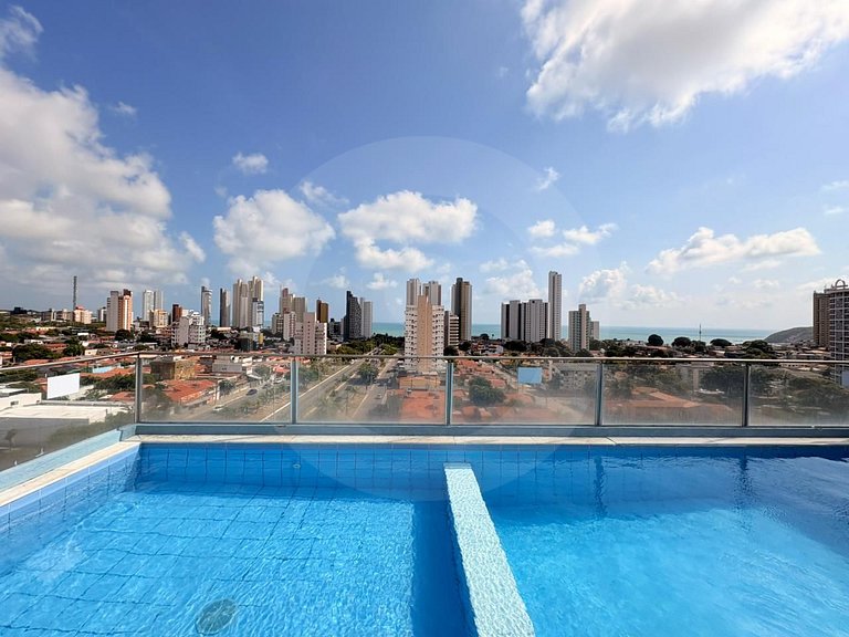 Ponta Negra: Piscina Panorâmica e Vista Mar (Pet Friendly!)