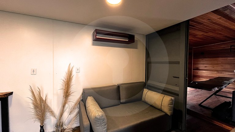 Cabina Panoramica nei campi della serra